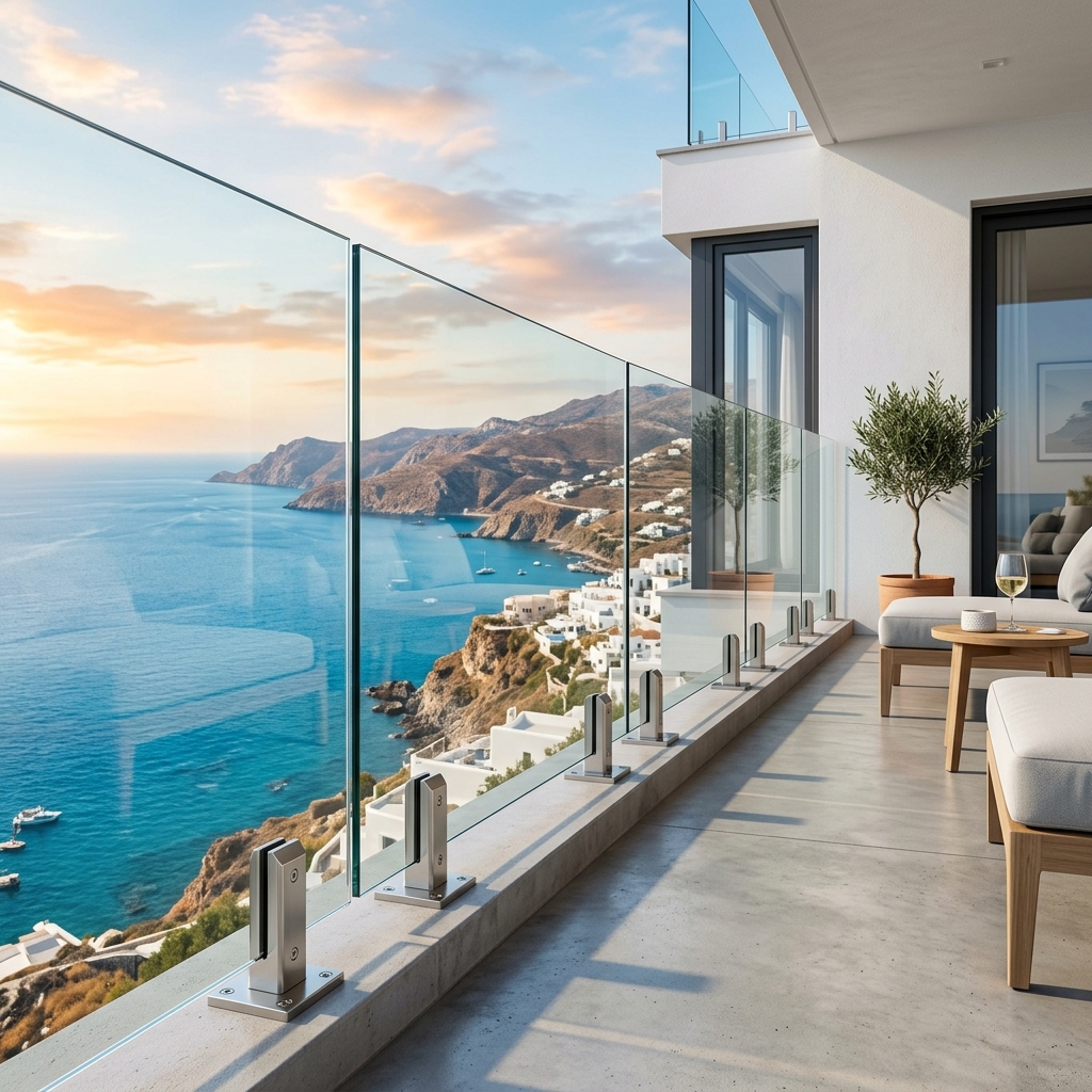Ocean View Frameless Glass Balustrade