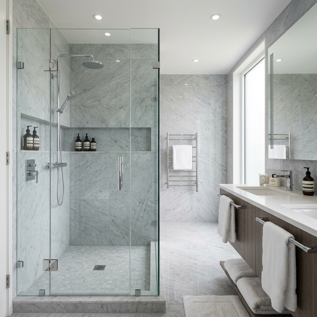 Luxury Bathroom Glass Shower Cubicle